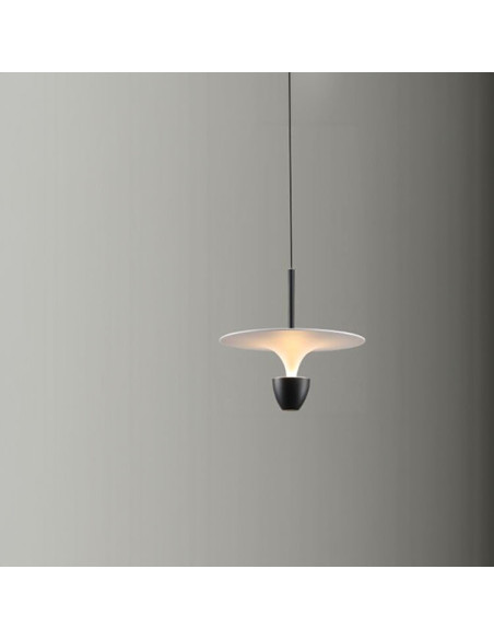 Lámpara Colgante Negro Diámetro 400x300mm Blanco Cálido 3000K