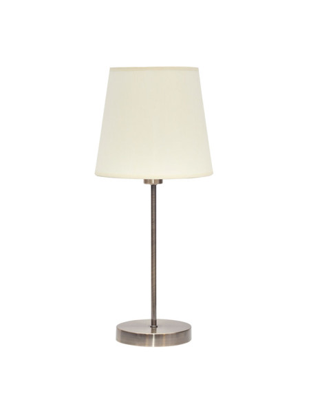 Lámpara de sobremesa cuero beige