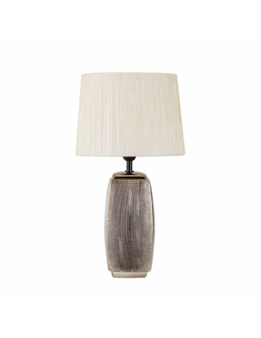 Lámpara de sobremesa Suc cerámica con pantalla beige