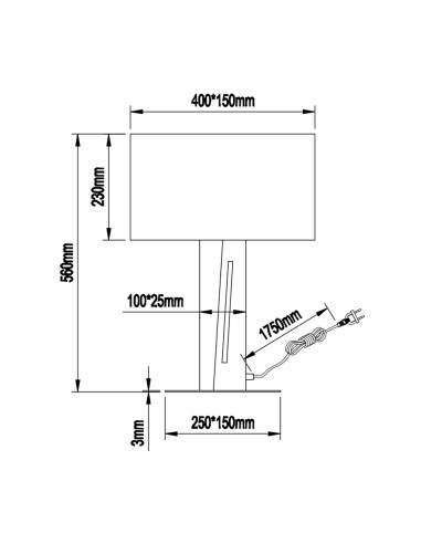 Lámpara sobremesa Nestor SMD 3000K 450Lm