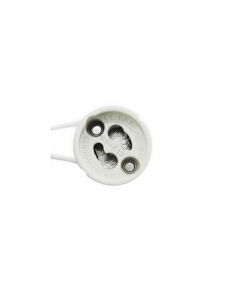 Casquillo GU10, cable 19cm, para Dicroicas LED GU10