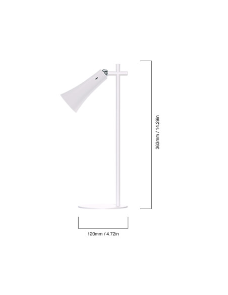 Lámpara de Mesa LED Magnética 3W Blanco Neutro 4000K Recargable 1800mAh