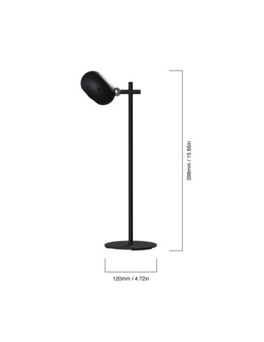 Lámpara de Mesa LED Magnética 3W CCT Recargable 1800mAh