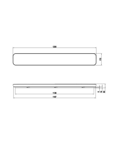 Plafón Blanco SMD 46W 4000K 5600lm Regulable