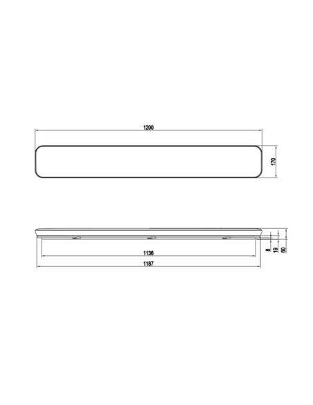 Plafón Blanco SMD 46W 4000K 5600lm Regulable