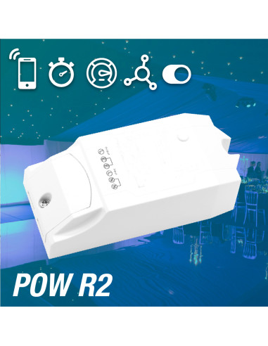 Receptor WIFI POW R2 ON/OFF 3500W con Monitoreo de Consumo Eléctrico