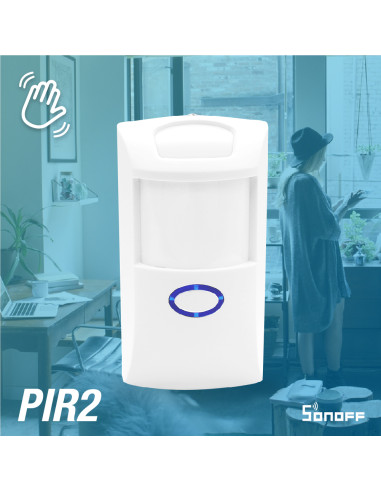 Sensor  PIR2 de Movimiento 433MHz para Puente Sonoff RF Bridge