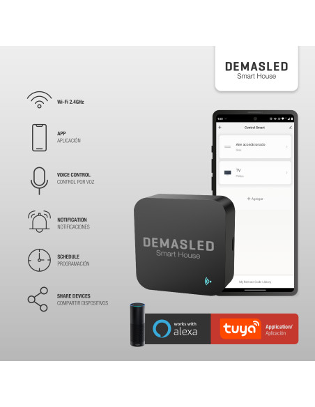 Control Remoto Inteligente WiFi Infrarrojos | Domótica con Alexa y Google Home | Tuya Smart