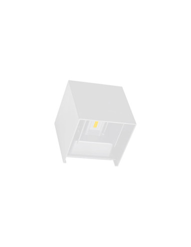Aplique LED 10W Bidireccional Exterior. Blanco Cálido. Aluminio.
