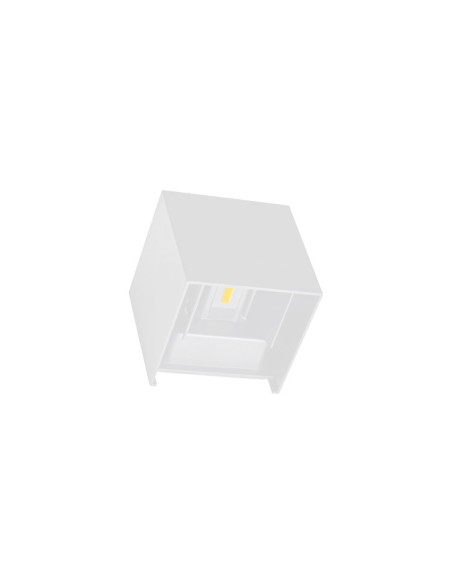 Aplique LED 10W Bidireccional Exterior. Blanco Cálido. Aluminio.