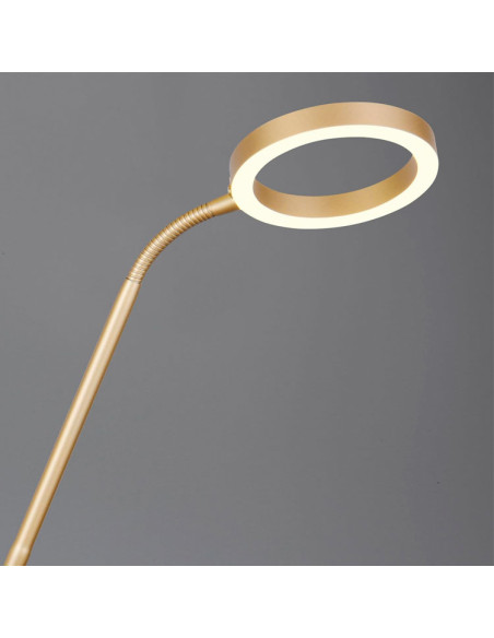 Lámpara de pie 39W+5.5W CCT dorada Willis
