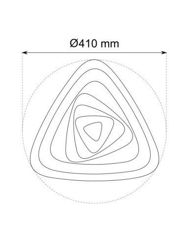 Plafón 70W 3000, 4000 y 6000K con mando