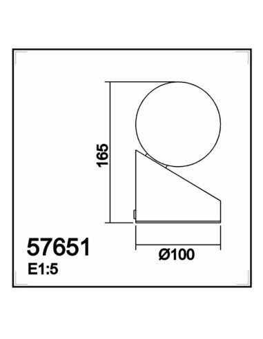 Lámpara de mesa Moon touch para 1 G9 (no incluida)