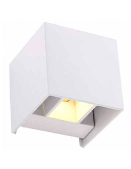 Aplique LED 10W Bidireccional Exterior. Blanco Cálido. Aluminio. Negro