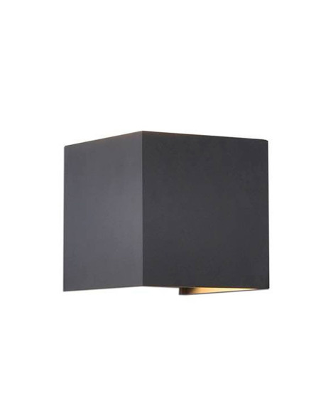 Aplique LED 10W Bidireccional Exterior. Blanco Cálido. Aluminio. Negro