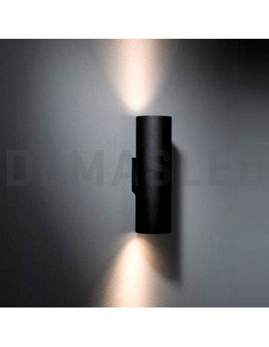 Aplique Exterior BIDIRECCIONAL para GU10 16x6x9cm, 220Vac, Negro