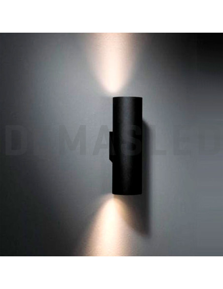 Aplique Exterior BIDIRECCIONAL para GU10 16x6x9cm, 220Vac, Negro