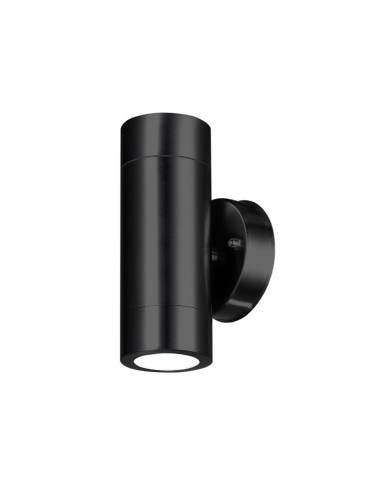 Aplique Exterior BIDIRECCIONAL para GU10 16x6x9cm, 220Vac, Negro