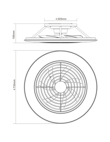Ventilador de Techo ALISIO XL