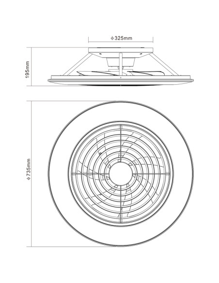 Ventilador de Techo ALISIO XL