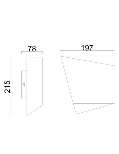 Aplique de Pared ASIMETRIC para GX53