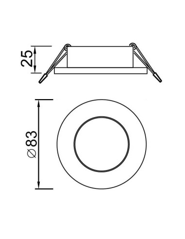 Empotrable Downlight ATLANTIS para GU10