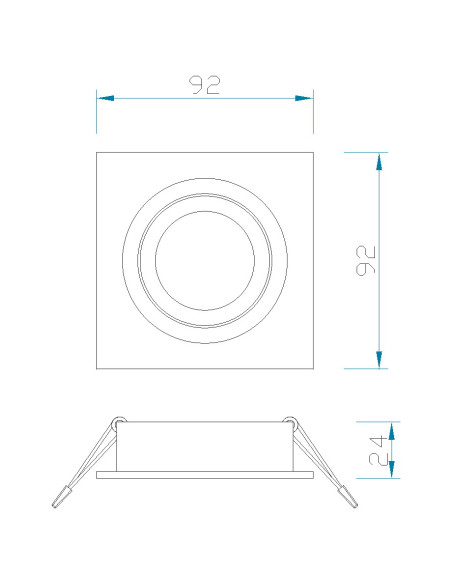 Foco empotrable para GU10