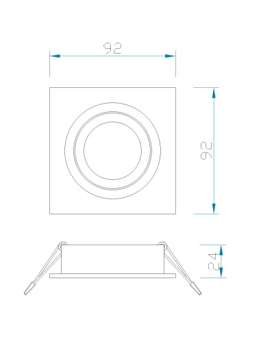 Foco empotrable para GU10