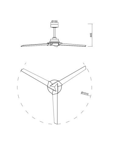 Ventilador de Techo BRISA MINI