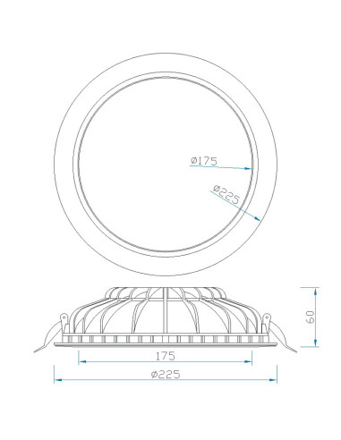 Empotrable Downlight CABRERA Blanco