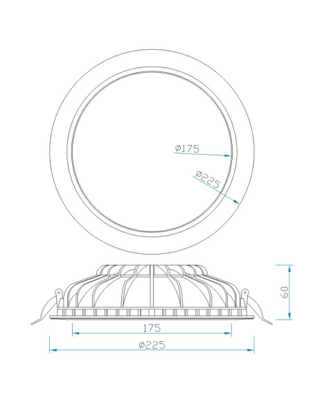 Empotrable Downlight CABRERA Blanco