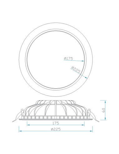 Empotrable Downlight CABRERA Blanco