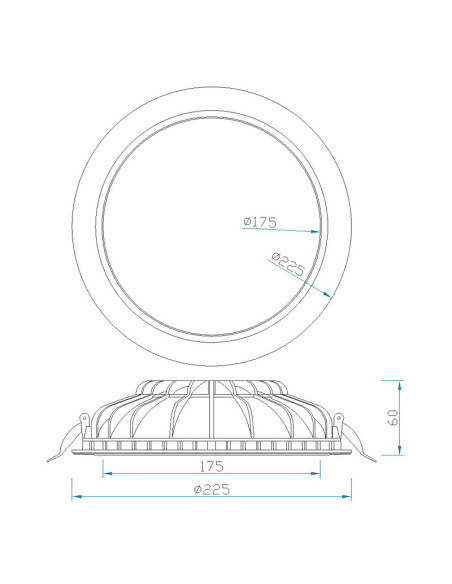 Empotrable Downlight CABRERA Blanco