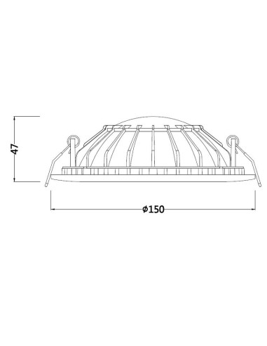 Empotrable Downlight CABRERA Blanco