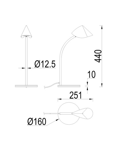 Flexo sobremesa CAPUCCINA
