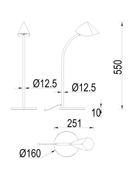 Flexo sobremesa CAPUCCINA