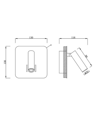 Aplique de Pared CAYMAN