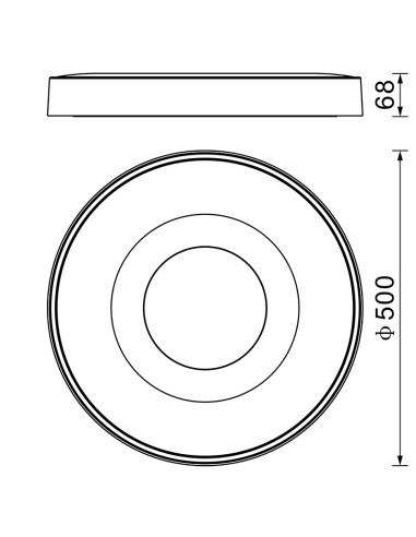 Plafón de techo COIN