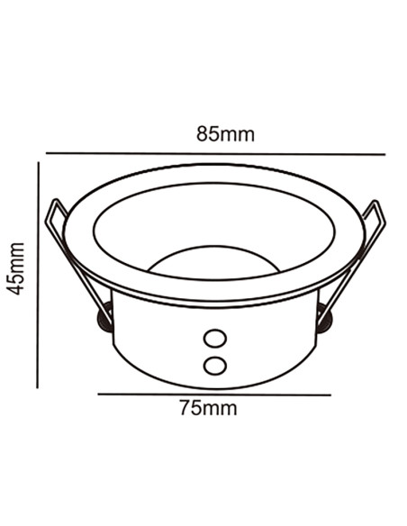 Empotrable Downlight COMFORT IP para GU10