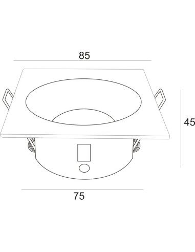 Empotrable Downlight COMFORT IP para GU10