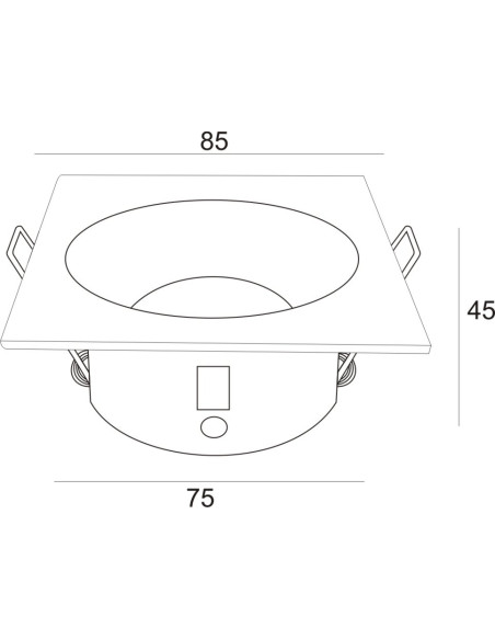 Empotrable Downlight COMFORT IP para GU10