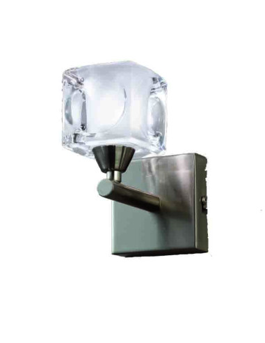 Aplique de Pared CUADRAX Níquel para G9