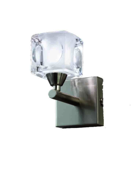 Aplique de Pared CUADRAX Níquel para G9