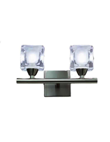 Aplique de Pared CUADRAX Níquel para G9