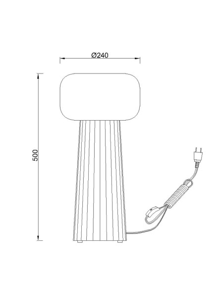 Lámpara de sobremesa FARO para E27