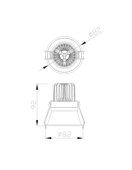 Empotrable Downlight FORMENTERA Blanco