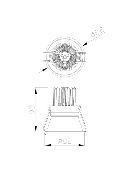 Empotrable Downlight FORMENTERA Blanco