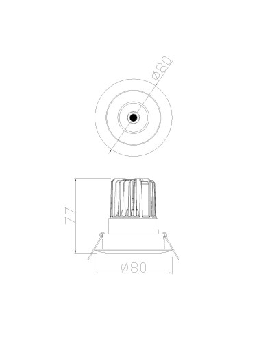 Empotrable Downlight FORMENTERA Blanco