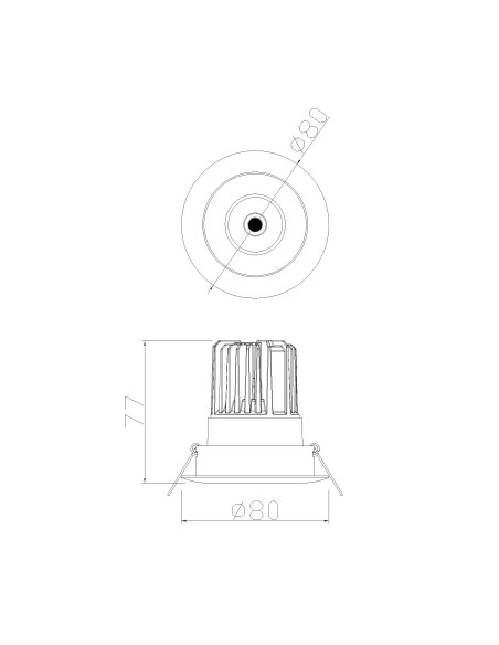 Empotrable Downlight FORMENTERA Blanco