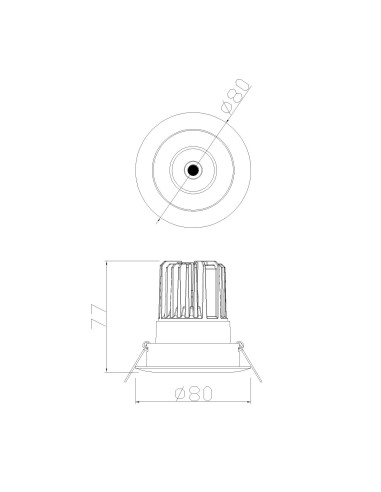 Empotrable Downlight FORMENTERA Blanco